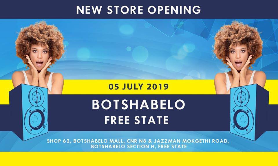 New electronics and music instrument store opening in Botshabelo Mall, Fre State. 