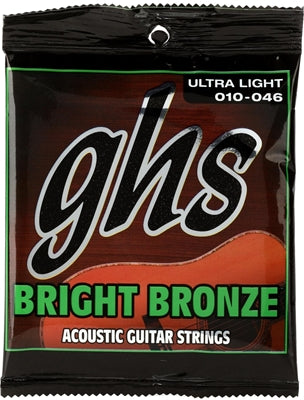 BB10U Ghs Bright Bronze Acoustic Strings 10-46.