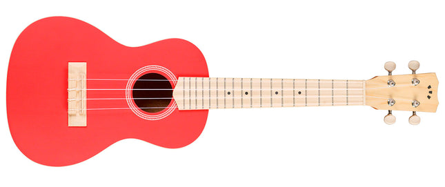 Cordoba 15CM Matiz Chili Red Concert Ukulele with Color-Matching Nylon Gig Bag