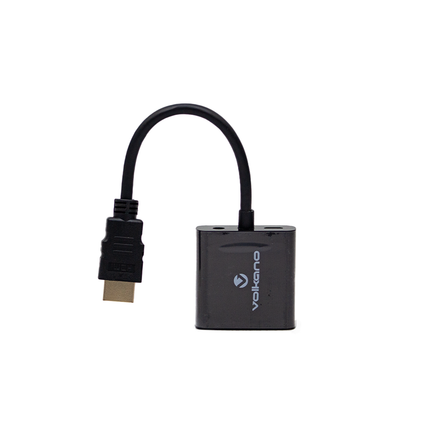 VK-20045-BK Volkano Annex Series HDMI To Vga Adaptor With Audio.