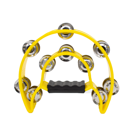 FTS Double Row Tambourine Yellow [FTS-JT-TX9-20 YL]