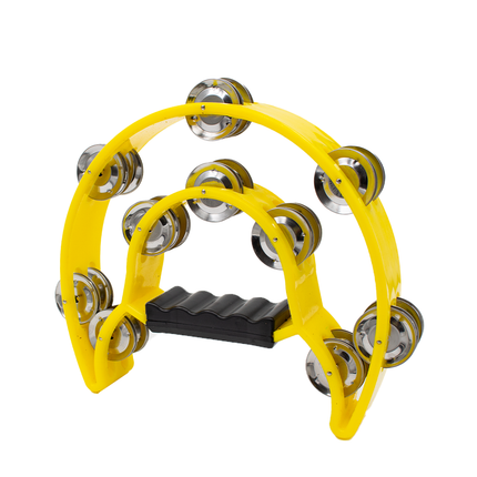 FTS Double Row Tambourine Yellow [FTS-JT-TX9-20 YL]