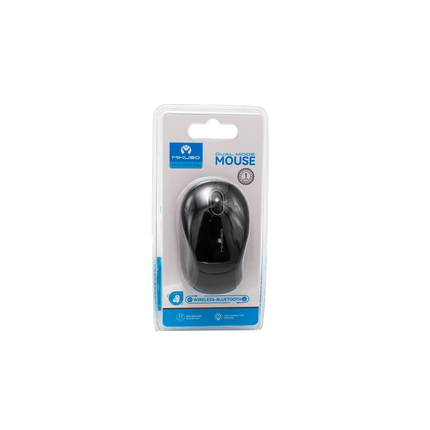 Mikuso 2.4G Wireless + Bluetooth 5.3 dual mode Mouse Black/Gray[MOS-W096 Pro BK/GRY].