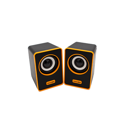 Mikuso 2.0 dual speaker Black/Orange [SPK-049 BK/OR].