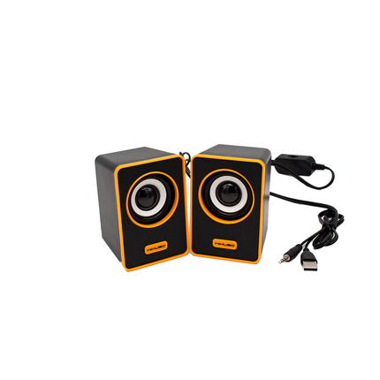 Mikuso 2.0 dual speaker Black/Orange [SPK-049 BK/OR].