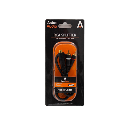 Astro Audio 0.5M 1RCA Female to 2 RCA Male Cable [1RCA-2RCA/0.5M]