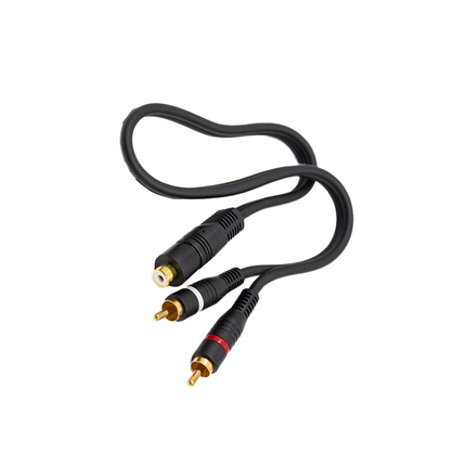 Astro Audio 0.5M 1RCA Female to 2 RCA Male Cable [1RCA-2RCA/0.5M]