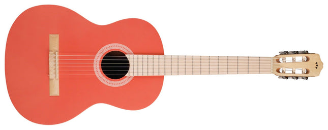 Cordoba Protege C1 Matiz Classical Guitar in Coral with Color-Matching Nylon Gig Bag