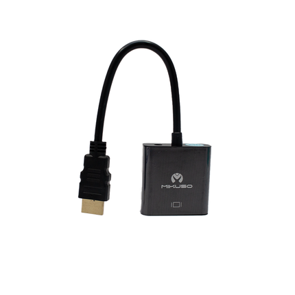 CBL-018 BK Mikuso HDMI To VGA+AUDIO Cable Black