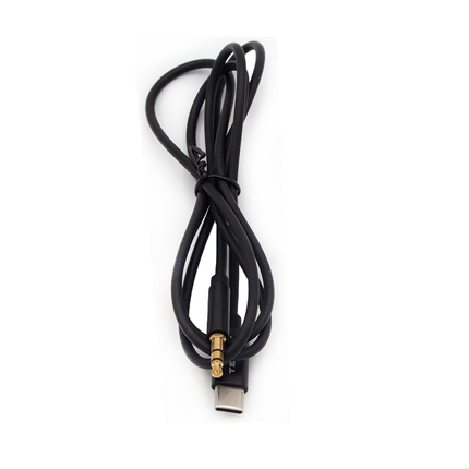 Tecnix  Audio Cable 1M 1m+3.5mm to type C Aux Black [CBL-117 BK]