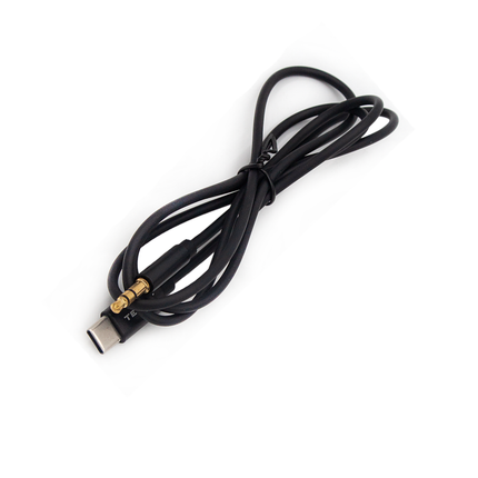 Tecnix  Audio Cable 1M 1m+3.5mm to type C Aux Black [CBL-117 BK]