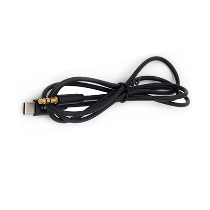 Tecnix  Audio Cable 1M 1m+3.5mm to type C Aux Black [CBL-117 BK]