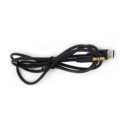 Tecnix  Audio Cable 1M 1m+3.5mm to type C Aux Black [CBL-117 BK]