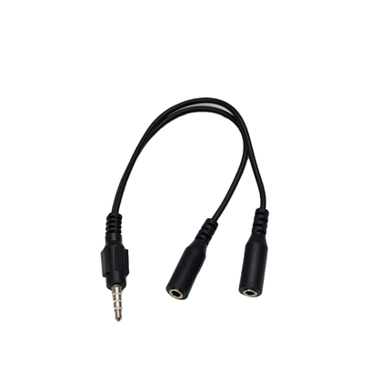 Mikuso 3.5mm to Headset+Microphone  Audio Cable Black [CBL-123 BK]