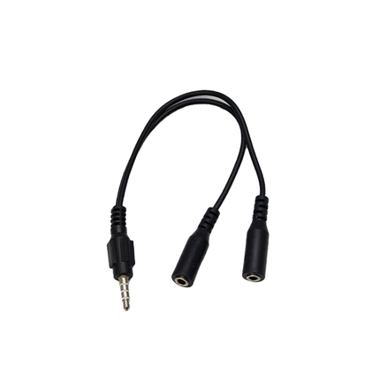 Mikuso 3.5mm to Headset+Microphone  Audio Cable Black [CBL-123 BK]