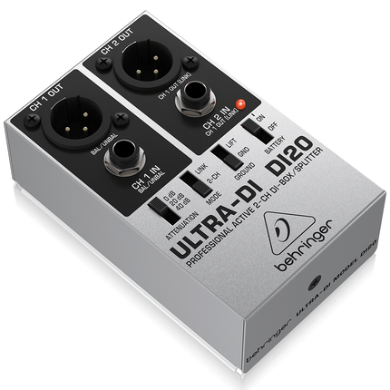 Behringer DI20 Active Stereo DI-Box.