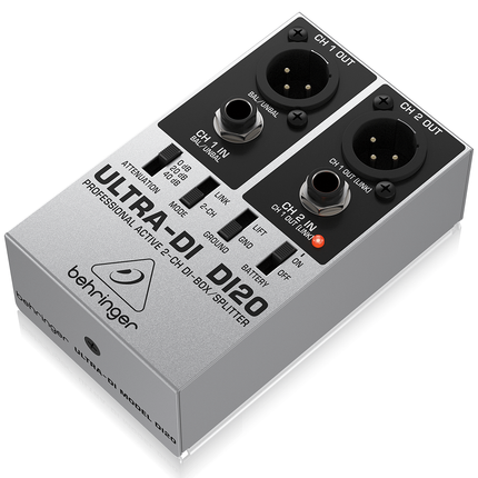 Behringer DI20 Active Stereo DI-Box.