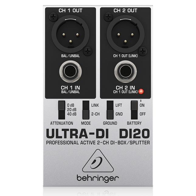 Behringer DI20 Active Stereo DI-Box.