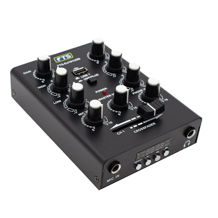 FTS DJ101USB 2-Channel DJ Mixer.