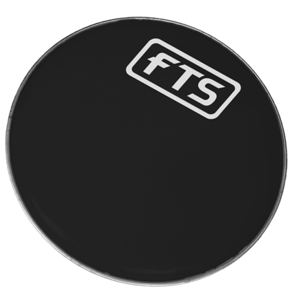 FTS 22'' Black Drum Head 0.25mm ) (MKI)