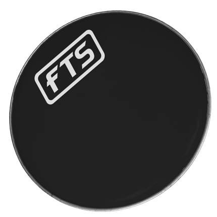 FTS 22'' Black Drum Head 0.25mm ) (MKI)