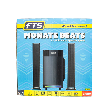 Monate Beats 2.1CH Multimedia Soundbar System (FTS-626U)