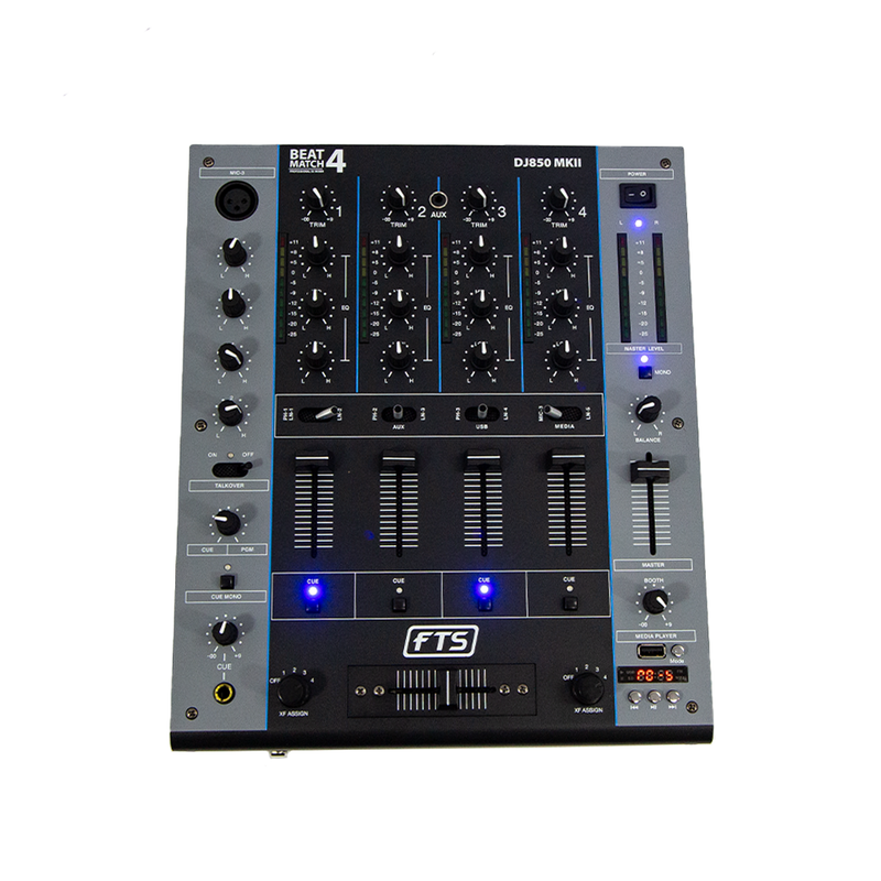 FTS Beat Match 4-CH DJ Mixer [FTS-DJ850 MKII]