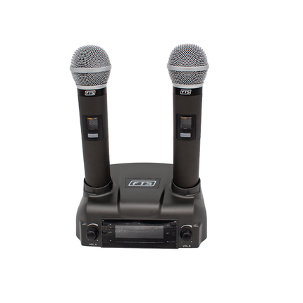 FTS CD02 Dual Handheld Wireless Microphones.