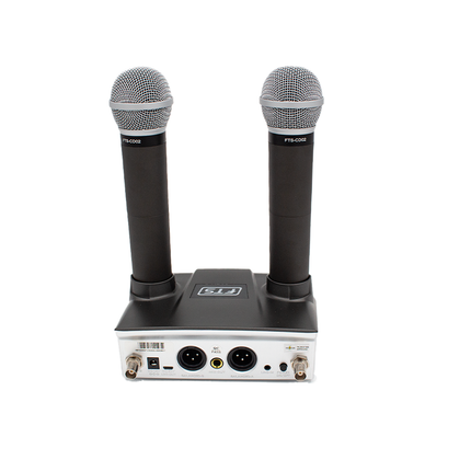 FTS CD02 Dual Handheld Wireless Microphones.