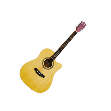 Full Size Cutaway Acoustic-Electric Guitar (Natural) [FTS-D-420CEQ-N]