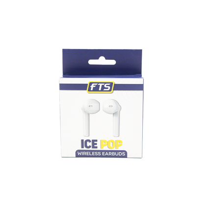 FTS Ice Pop Wireless BT EarPods White (FTS-M1 WH)