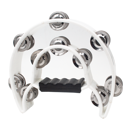 FTS Double Row Tambourine White [FTS-JT-TX9-20 WH]