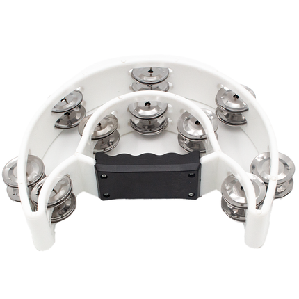 FTS Double Row Tambourine White [FTS-JT-TX9-20 WH]