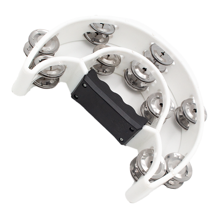 FTS Double Row Tambourine White [FTS-JT-TX9-20 WH]