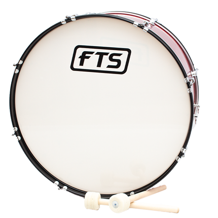 FTS 26X12'' Marching Drum Red [FTS-JT01RD]