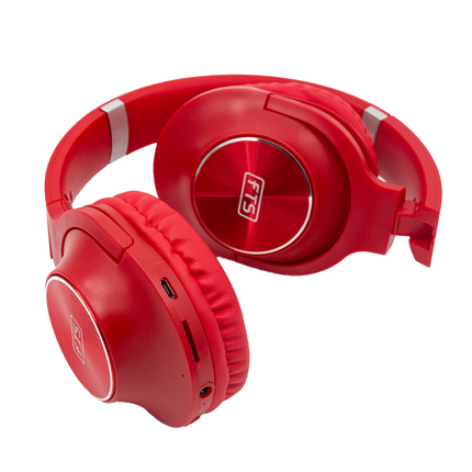 FTS Over-Ear Wireless Headphones (Red) [FTS KD21]