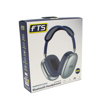 FTS Bluetooth Headphone With Rotary Switch Blue [FTS-KD15 BL]