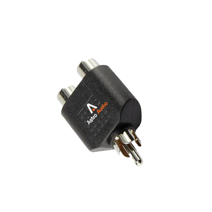 Astro Audio RCA Male to 2 x RCA Female Adapter [PRCAM2RCAF]