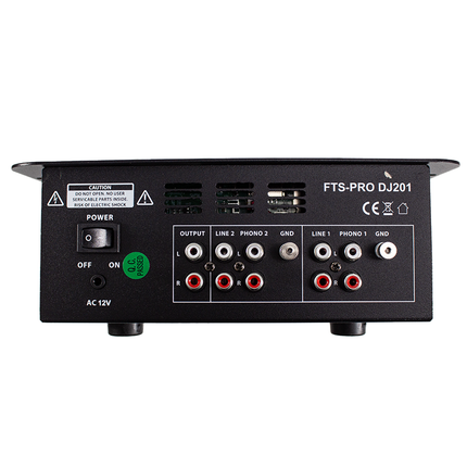 FTS PRO DJ201 2 Channel DJ Mixer