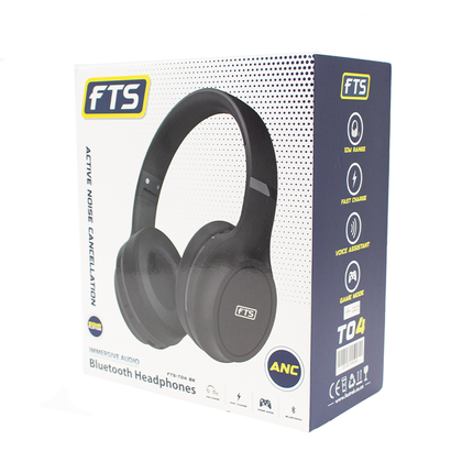 FTS Bluetooth Headphone Black [T04 BK]