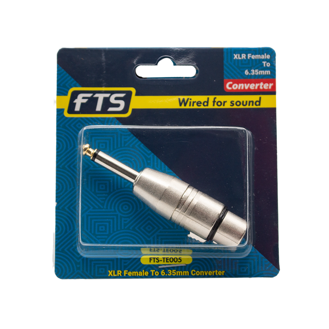 FTS Xlr Female To 6.3mm Connector [FTS-TE005]