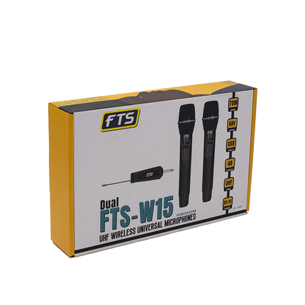 FTS-W15 D Dual UHF Wireless Universal Microphone