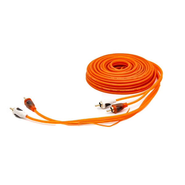 Ice Power 2Rca-2Rca Clear Orange 7 Meter Rca Blister Pack IPW-OR7W