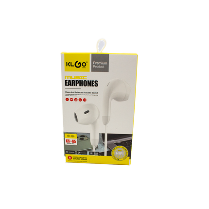 KlGo Earpohes White [KS-33K WH]