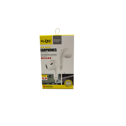 KlGo KS-65 WH Earphones White