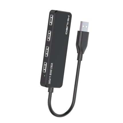 Mikuso USB 2.0 HUB 4-Port - Super Slim Black [HUB-011 BK]