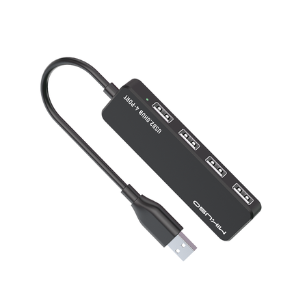 Mikuso USB 2.0 HUB 4-Port - Super Slim Black [HUB-011 BK]