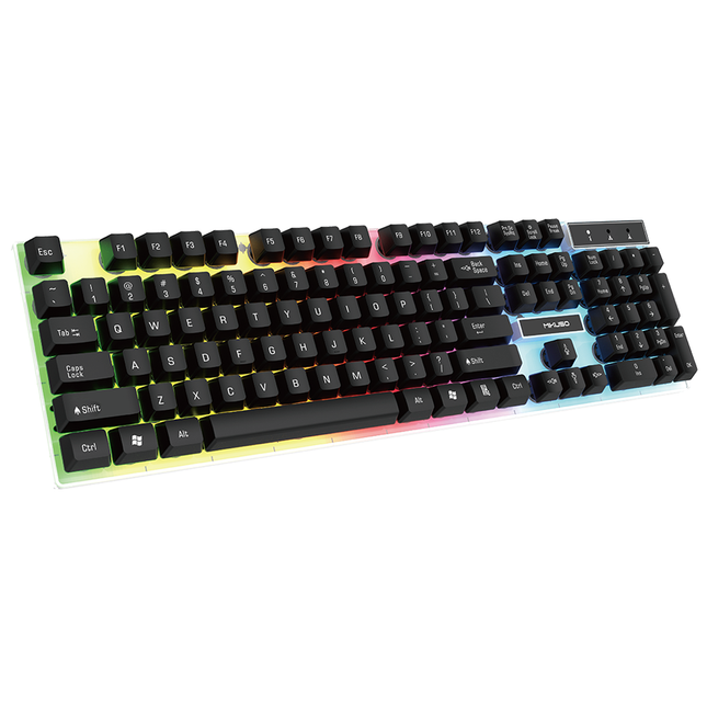 KB-C024 BK Mikuso Wired Waterproof splash design Keyboard Black