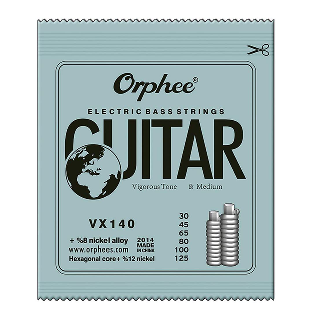 Orphee VX140 0.30 To 0.125 6 String Electric Bass Guitar Strings