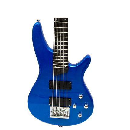 Rhythm 5 String Electric Bass Guitar Blue [MI-SPB500 BL]